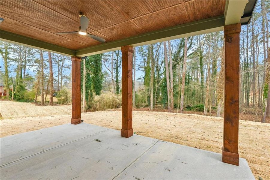 Exterior details and patio area of a home in , Atlanta (Image 3).