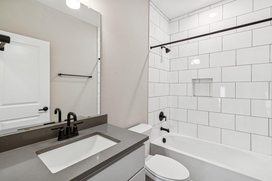 Furnished interior view inside a new home in Riceland 60’ Homesites, Mont Belvieu (Image 5).