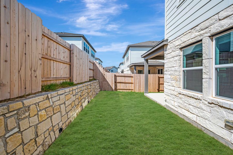 Exterior details and patio area of a home in Park Central, Georgetown (Image 3).