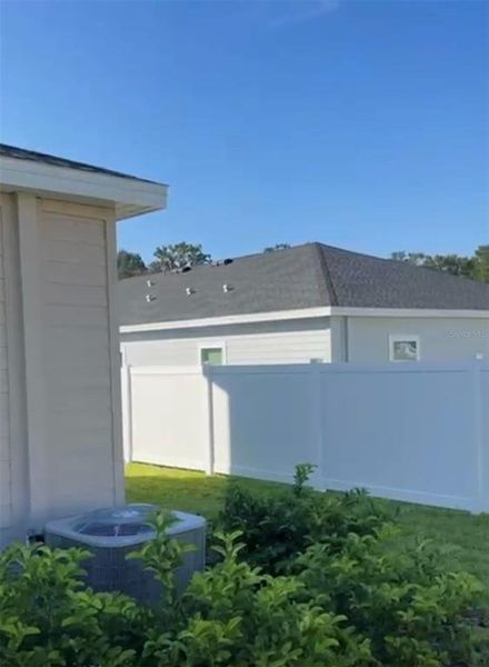 Exterior details and patio area of a home in Heath Preserve: Heath Preserve - The Enclave, Ocala (Image 24).