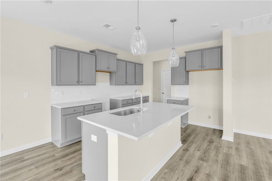 Furnished interior view inside a new home in Brownstone Park, Easley (Image 4).