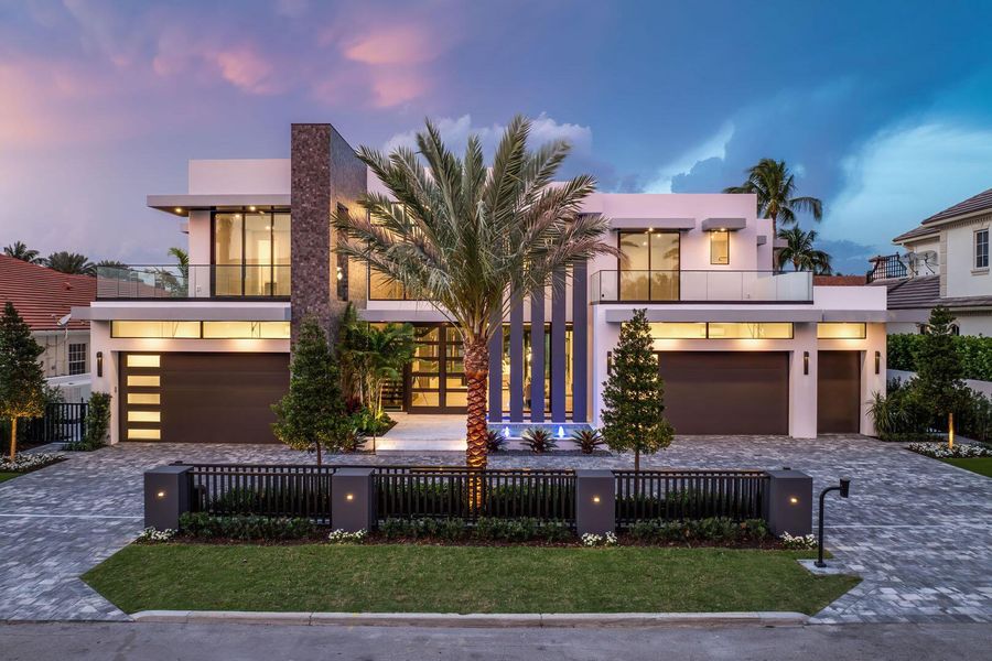 Front exterior of a new home in , Boca Raton, FL, highlighting curb appeal (Image 31).