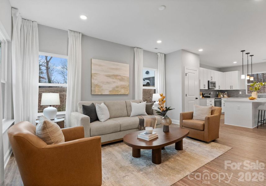 Furnished interior view inside a new home in , Charlotte (Image 7).