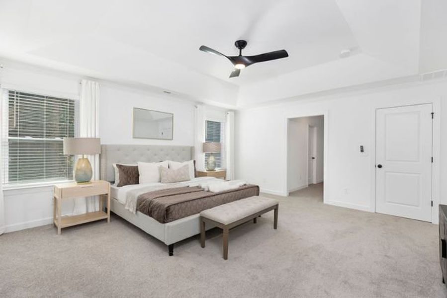 Representative furnished interior of a home built from the Callan by True Homes in Whispering Hills, Locust (Image 7).