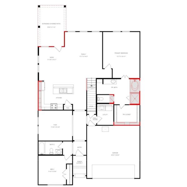 Beautiful Ironwood II by History Maker Homes- first floor layout