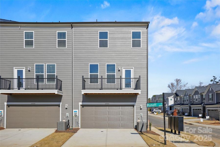 Front exterior of a new home in Galloway Towns, Charlotte, NC, highlighting curb appeal (Image 8).