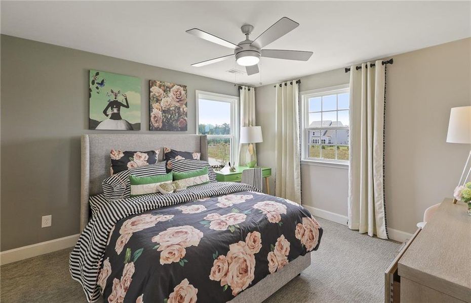 Furnished interior view inside a new home in Sierra Creek, Hoschton (Image 24).