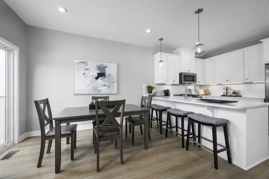 Furnished interior view inside a new home in McCain's Station Townhomes, Gallatin (Image 4).