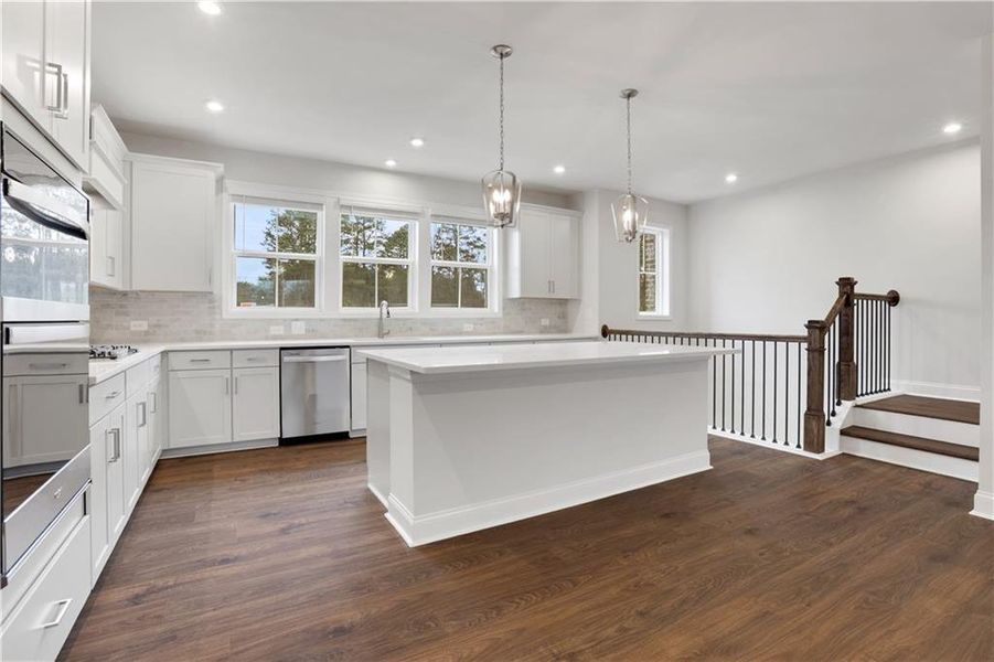 Furnished interior view inside a new home in Towne Village at Suwanee Dam, Sugar Hill (Image 8). Furnished interior view inside a new home in Towne Village at Suwanee Dam, Sugar Hill (Image 8).
