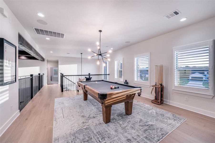 Furnished interior view inside a new home in , Oak Point (Image 8).