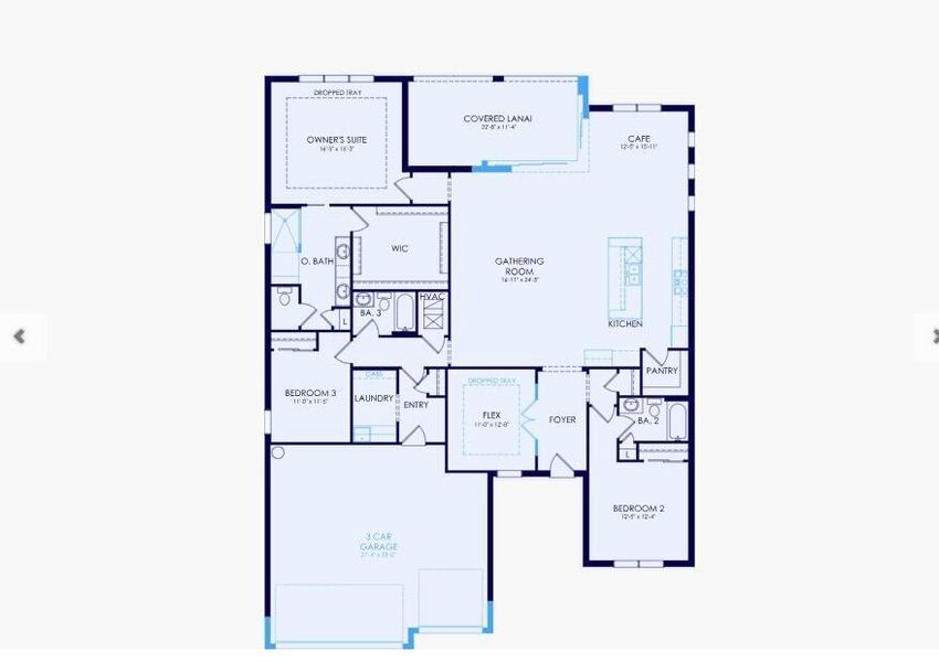 2D floor plan layout of this home in , Port St. Lucie, FL (Image 3).