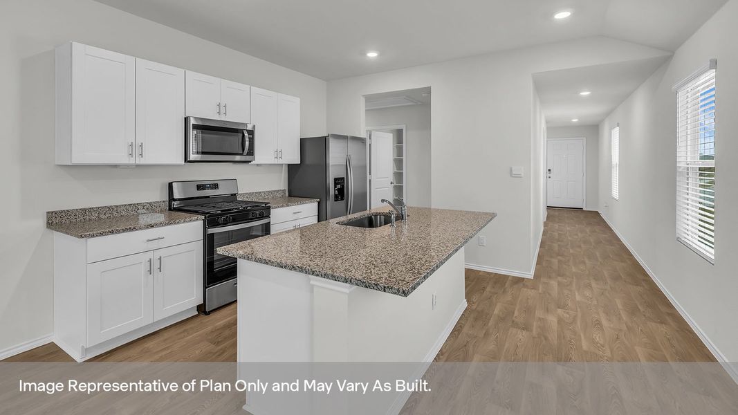 Representative furnished interior of a home built from the The Caroline by D.R. Horton in Bollinger, Maxwell (Image 6).
