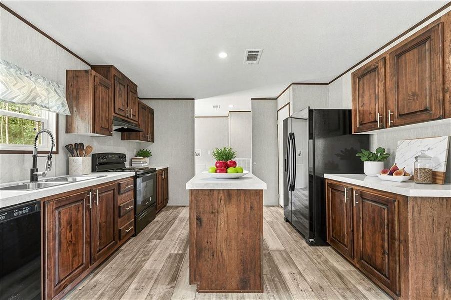Furnished interior view inside a new home in , Elberton (Image 3).