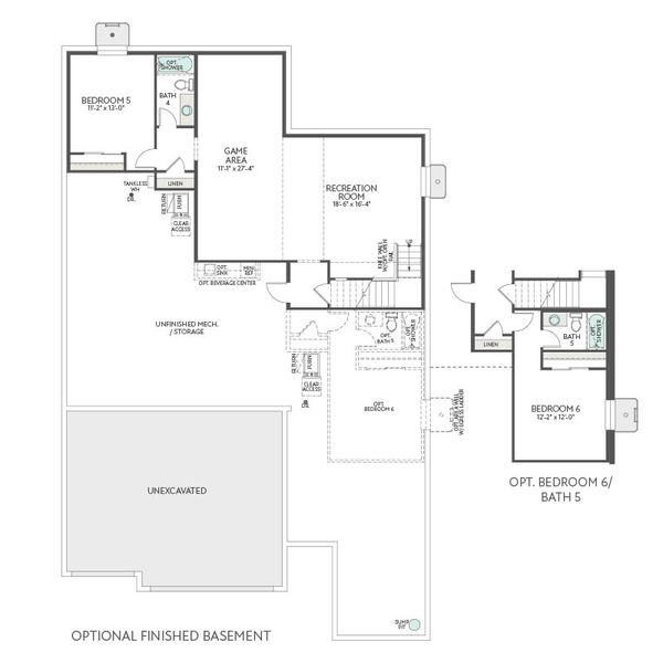 2D floor plan layout of this home in Ensemble at The Aurora Highlands, Aurora, CO (Image 4).