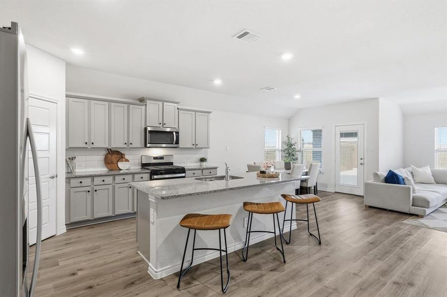 Furnished interior view inside a new home in , Aubrey (Image 5).