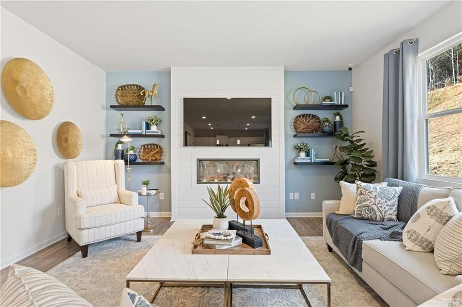 Furnished interior view inside a new home in Union Heights, Flowery Branch (Image 12). Furnished interior view inside a new home in Union Heights, Flowery Branch (Image 12).