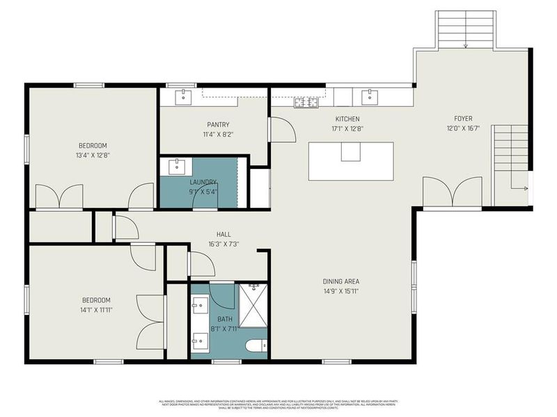 2D floor plan layout of this home in , Atlanta, GA (Image 4).