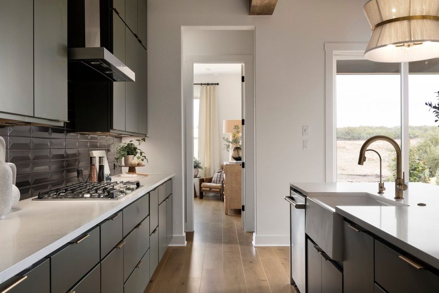Furnished interior view inside a new home in Lariat, Liberty Hill (Image 16).