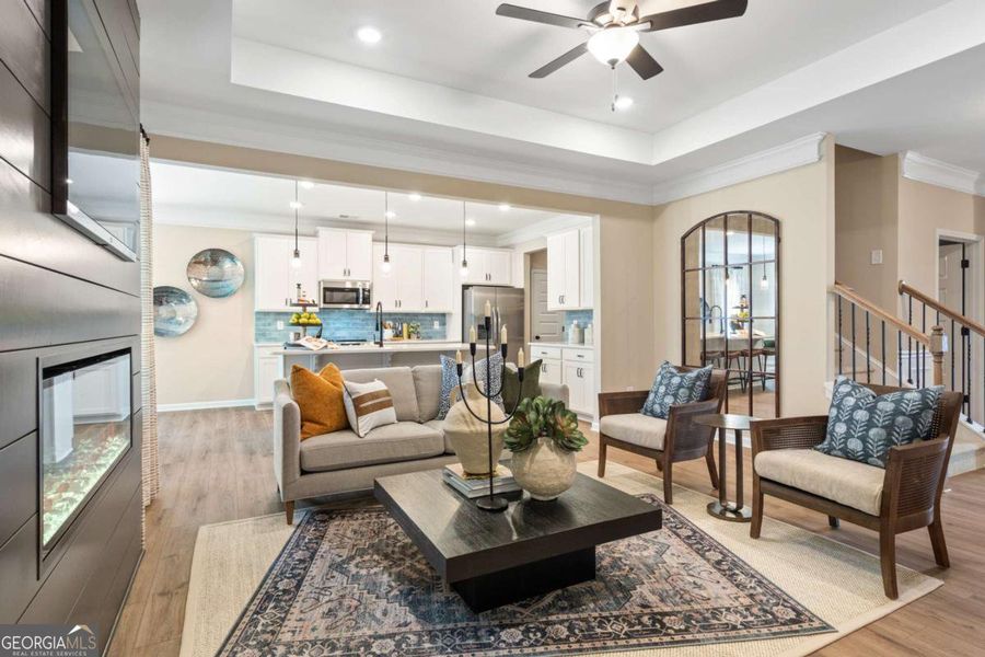 Furnished interior view inside a new home in Maddox Station, Eatonton (Image 12).