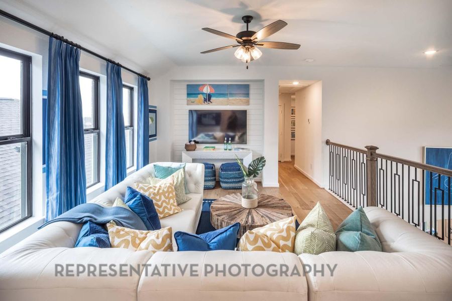 Furnished interior view inside a new home in Pomona, Manvel (Image 19).