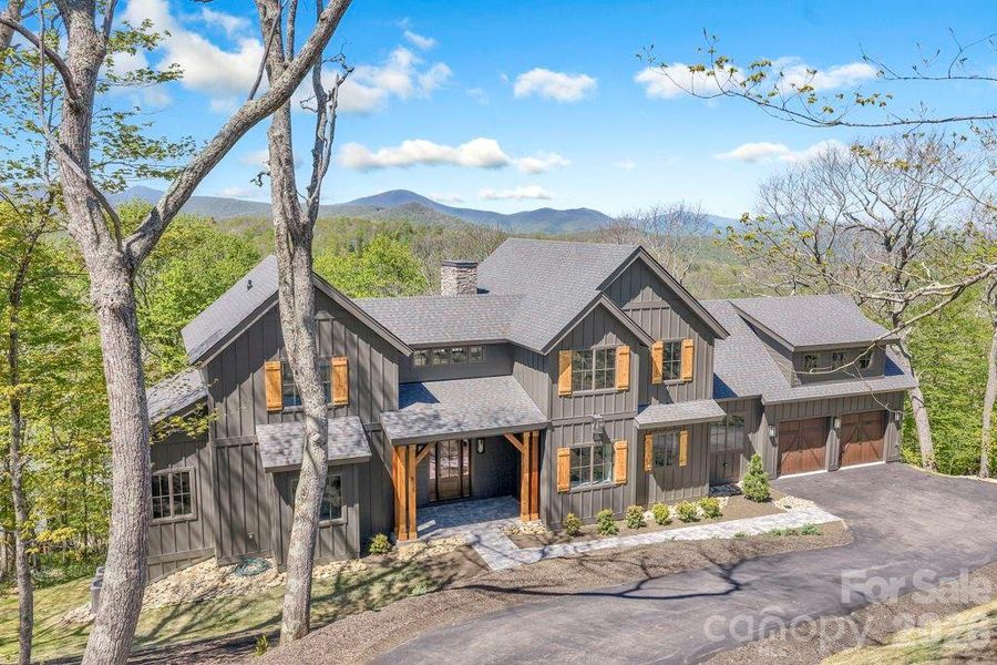 Front exterior of a new home in , Boone, NC, highlighting curb appeal (Image 2). Front exterior of a new home in , Boone, NC, highlighting curb appeal (Image 2).