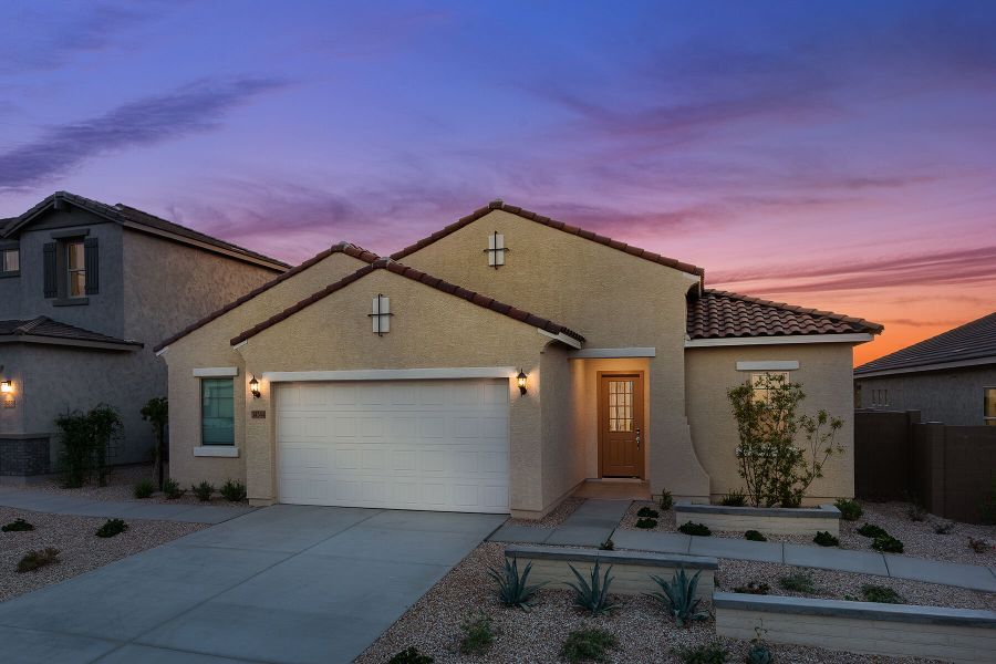 Representative exterior photo of a completed home built from the Mercury by Mattamy Homes in Pinnacle at San Tan Heights, San Tan Valley, AZ (Image 22).