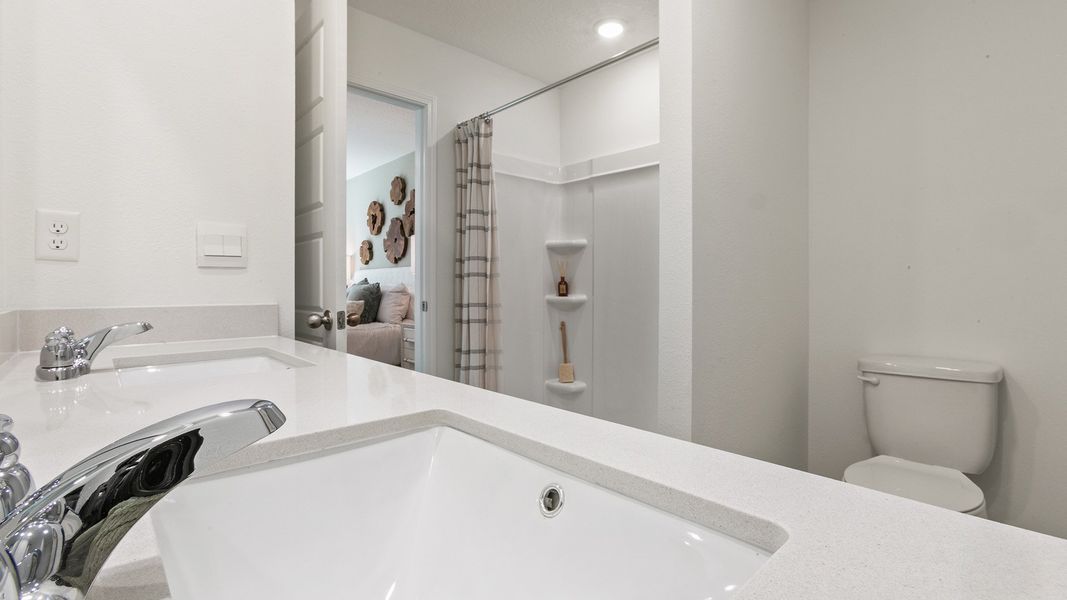 Representative furnished interior of a home built from the ALLEX by D.R. Horton in Copes Landing, Jacksonville (Image 21).