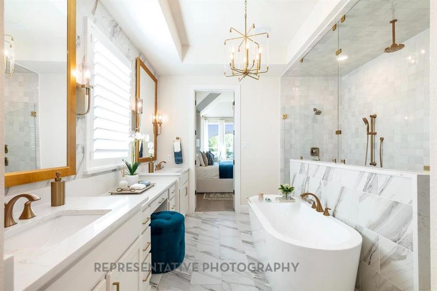 Furnished interior view inside a new home in The Parks at Wilson Creek, Celina (Image 5).
