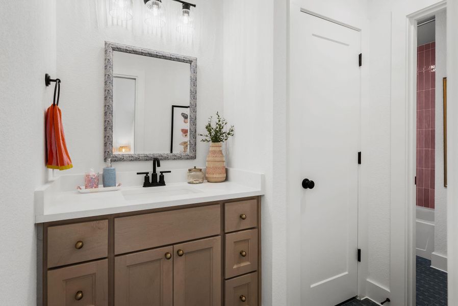 Furnished interior view inside a new home in Santa Rita Ranch, Liberty Hill (Image 35).