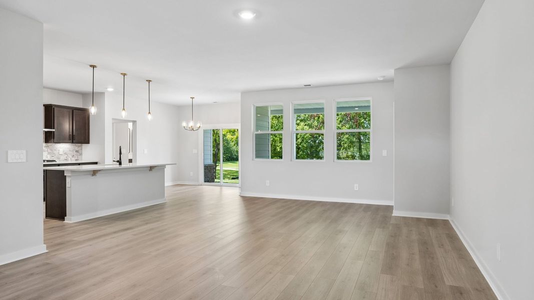 Representative unfurnished interior of a home built from the Ansley by D.R. Horton in Harvest Point, Spring Hill (Image 49).
