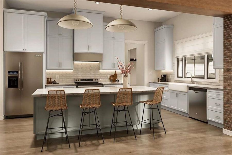 Furnished interior view inside a new home in , Maysville (Image 7).