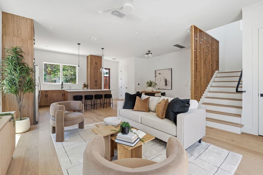 Furnished interior view inside a new home in , Austin (Image 12).