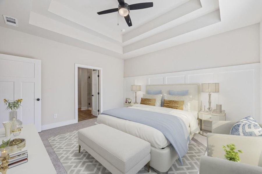 Furnished interior view inside a new home in , Hartwell (Image 11).