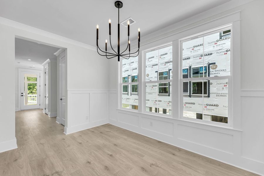 Spacious, unfurnished interior of a new home in Miller's Crossing, Johns Island (Image 15). Spacious, unfurnished interior of a new home in Miller's Crossing, Johns Island (Image 15).