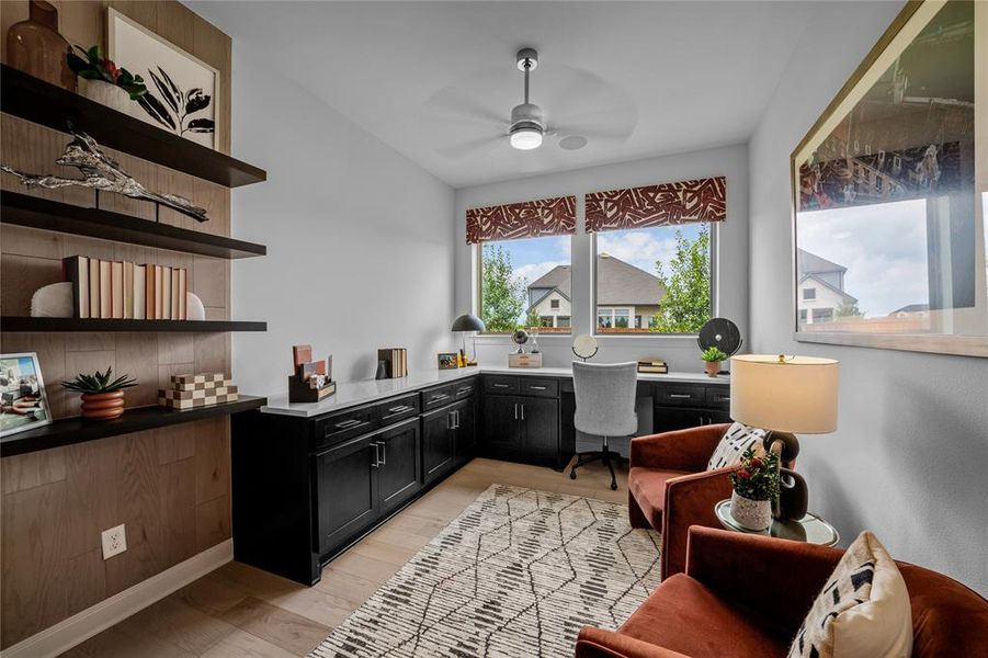 Furnished interior view inside a new home in South Pointe Manor Series, Mansfield (Image 12). Furnished interior view inside a new home in South Pointe Manor Series, Mansfield (Image 12).