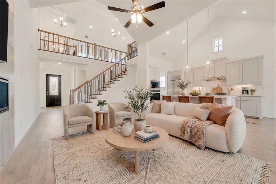 Furnished interior view inside a new home in Goodland in Prairie Ridge, Midlothian (Image 15).