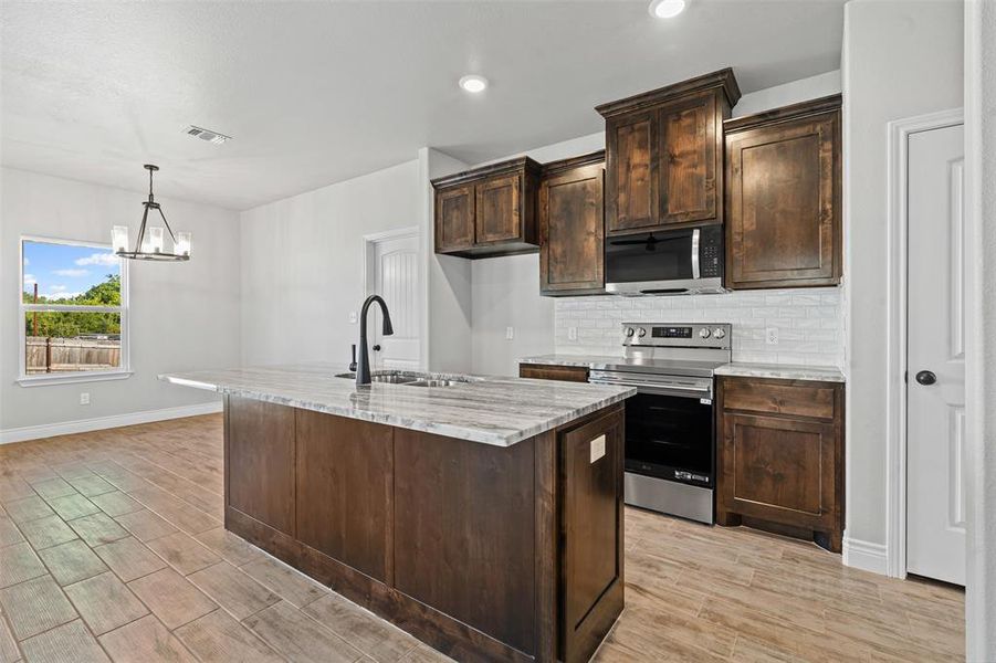 Furnished interior view inside a new home in , Granbury (Image 6).