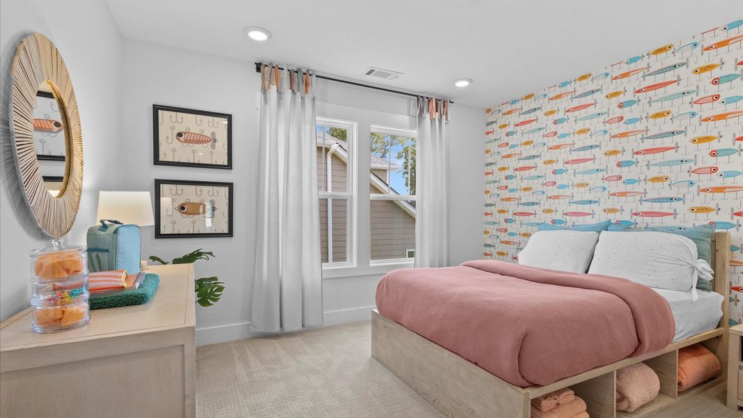 Representative furnished interior of a home built from the Stonefield by DRB Homes in Wells Crossing, Seneca (Image 37).