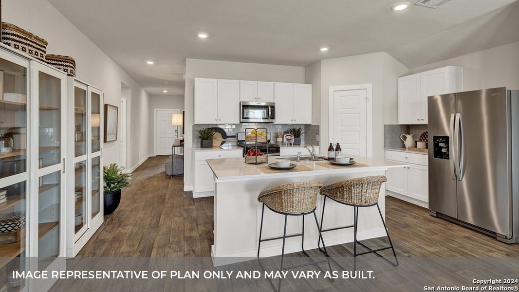 Furnished interior view inside a new home in Trace, San Marcos (Image 7).