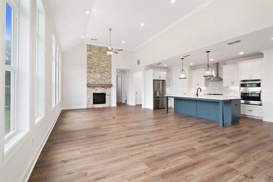 Representative unfurnished interior of a home built from the The Lawrence by The Providence Group in Promenade at Sawnee Village, Cumming (Image 10). Representative unfurnished interior of a home built from the The Lawrence by The Providence Group in Promenade at Sawnee Village, Cumming (Image 10).