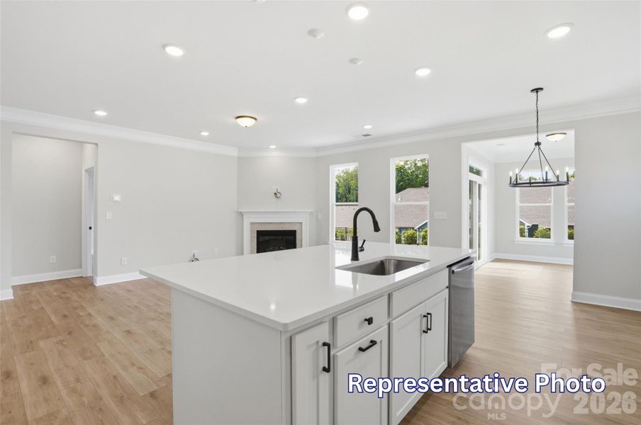 Furnished interior view inside a new home in Enclave at Riverdale, Huntersville (Image 13).