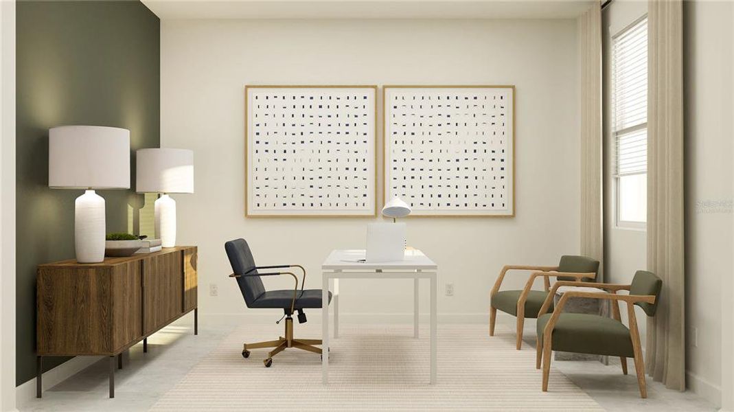 Furnished interior view inside a new home in Bridgewalk, St. Cloud (Image 17).