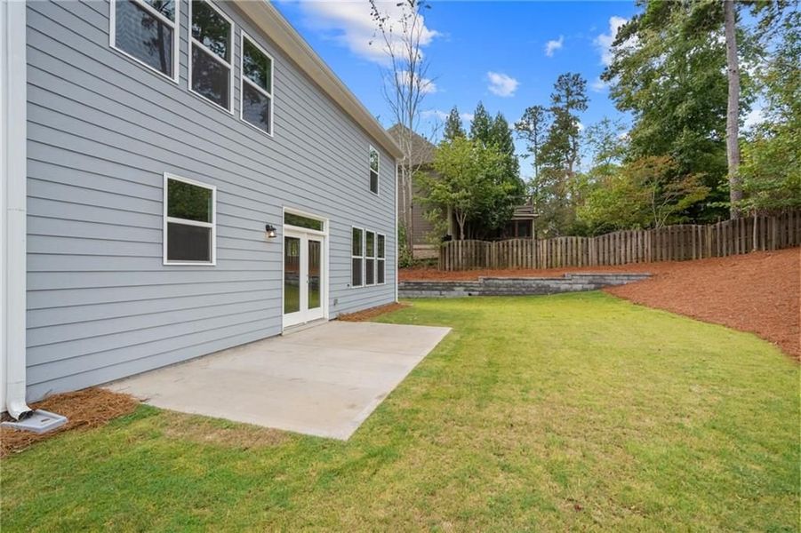 Front exterior of a new home in Riverwood, Dallas, GA, highlighting curb appeal (Image 13). Front exterior of a new home in Riverwood, Dallas, GA, highlighting curb appeal (Image 13).