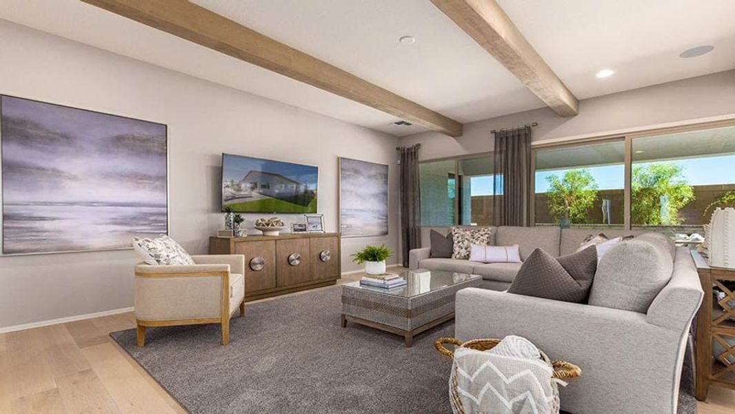 Representative furnished interior of a home built from the 50R3 by Taylor Morrison in Ravenna at Rancho Mercado, Surprise (Image 8).