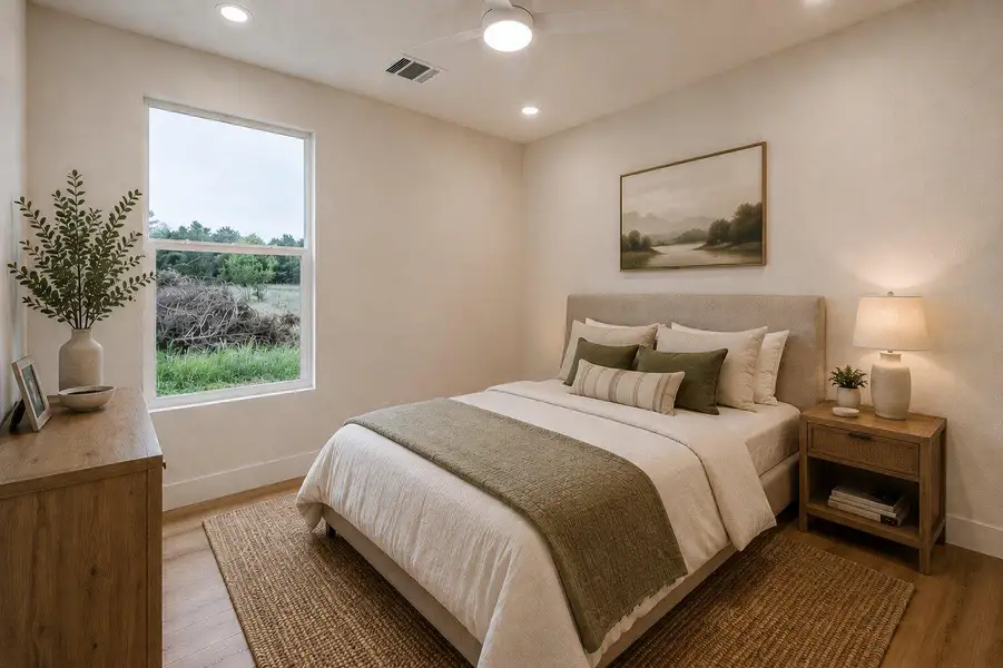 Virtually Staged Bedroom