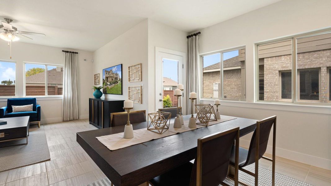 Furnished interior view inside a new home in Saddle Creek Twinhomes, Georgetown (Image 14). Furnished interior view inside a new home in Saddle Creek Twinhomes, Georgetown (Image 14).