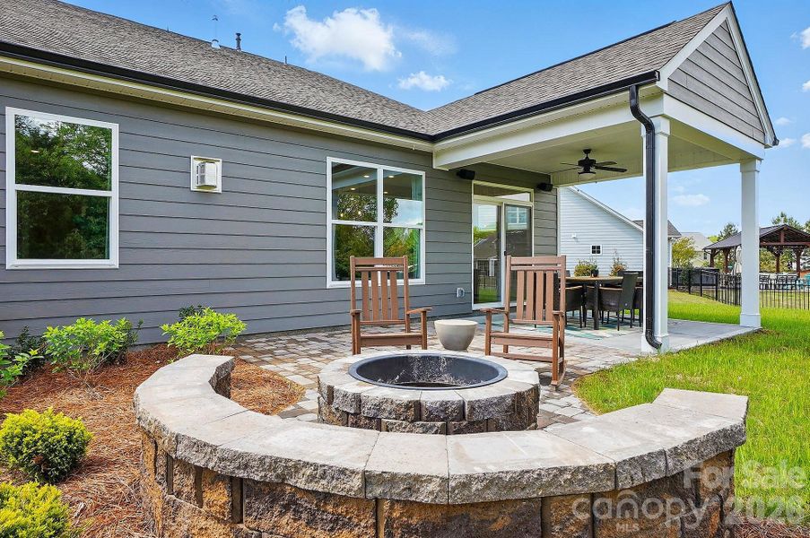 Outdoor Living Package with firepit