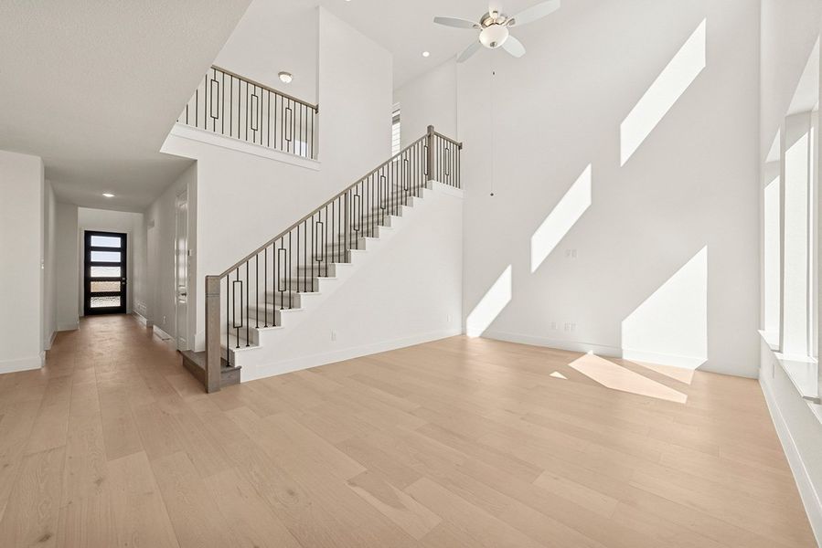 Representative unfurnished interior of a home built from the Skybrook by Landon Homes in Fields - East Village, Frisco (Image 7).