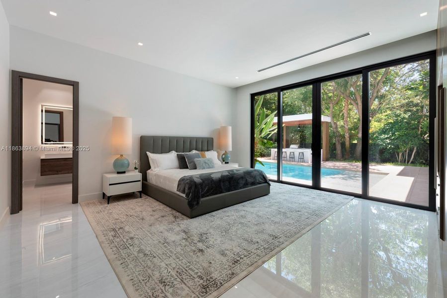 Furnished interior view inside a new home in , Miami Shores (Image 5).