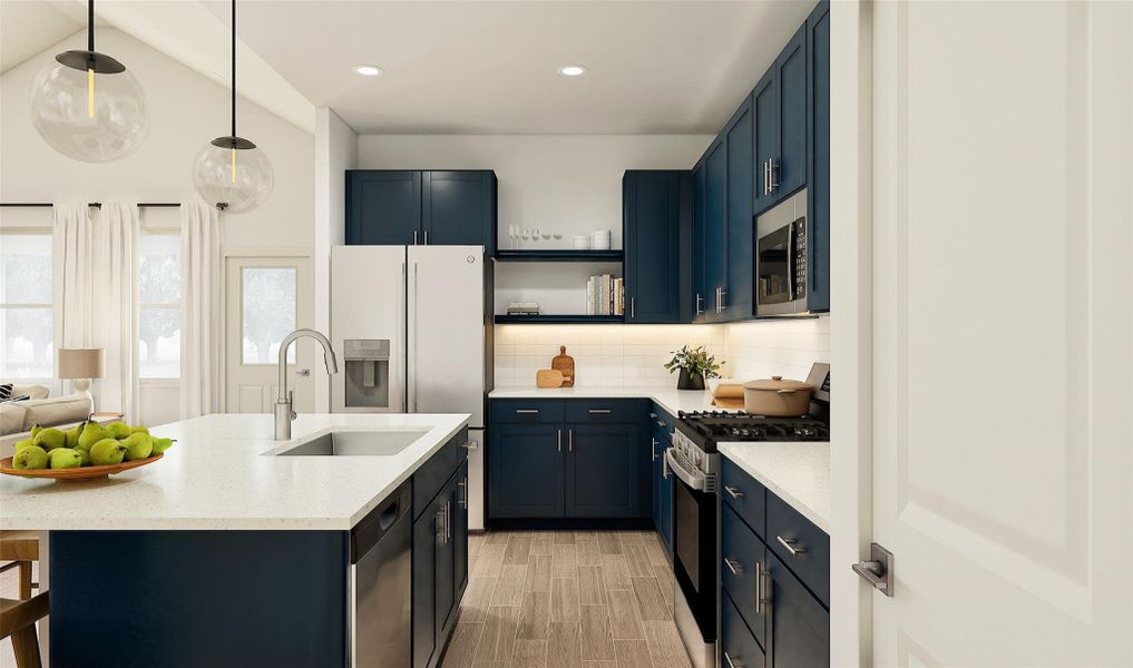 Stylish kitchen (*Artist rendering used for illustration purposes only.)